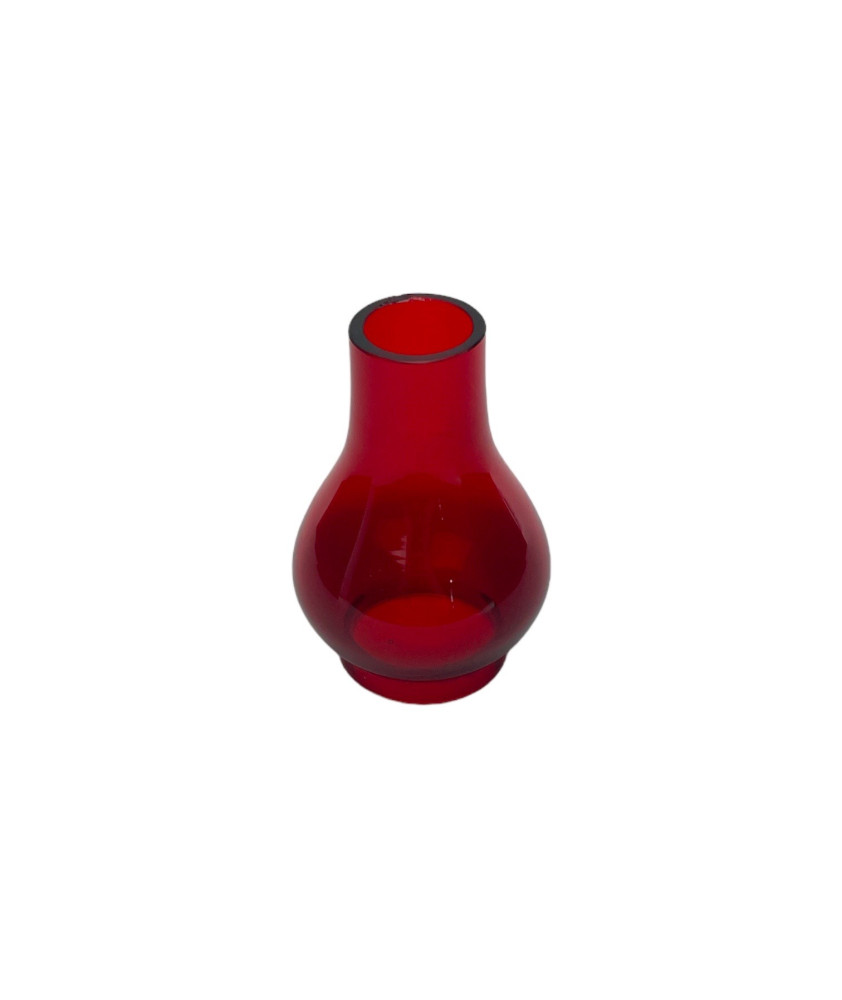 Decorative Red Oil Lamp Chimney (54mm Base) Add Warmth to Your Home